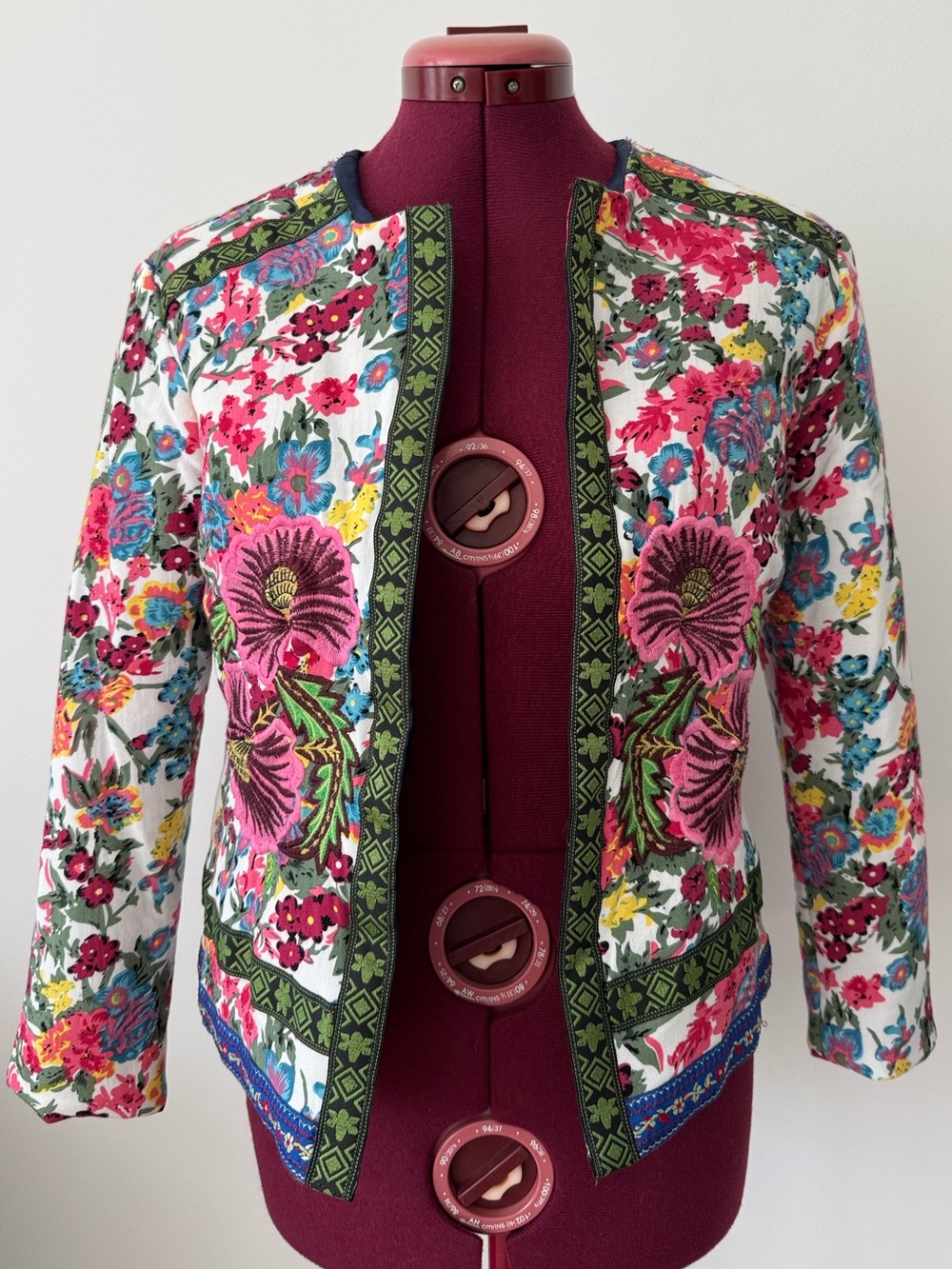 ASOS Floral Embroidered Jacket Size 6